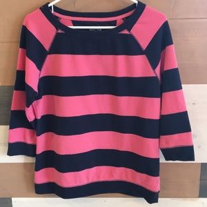 3/4 length sweatshirt, light cotton fleece